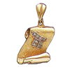 Diamond Scroll/Chai Pendant