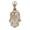 Diamond Hamsa Pendant